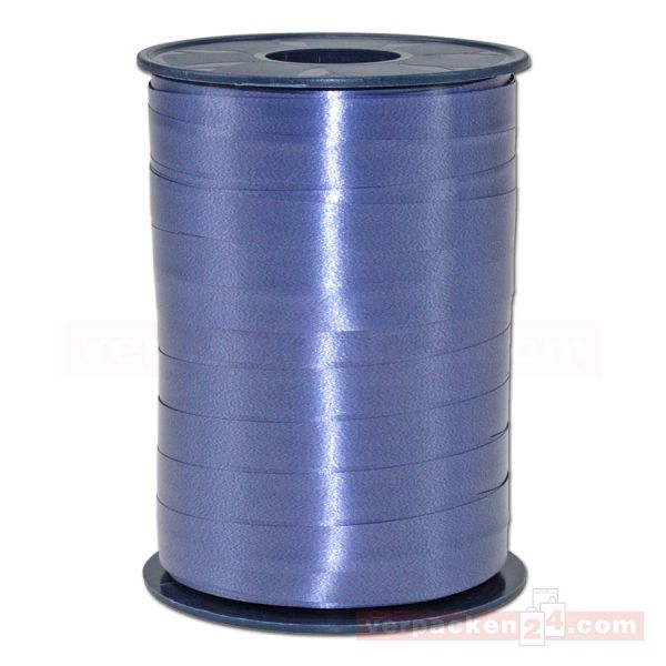 Glanzband auf Rolle 250 mtr., 10 mm - jeansblau (724)