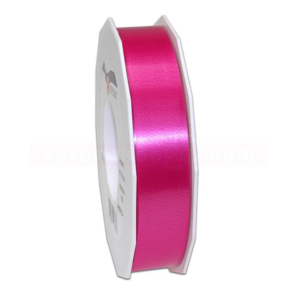 Glanzband auf Rolle 091 mtr., 25 mm - pink (606)