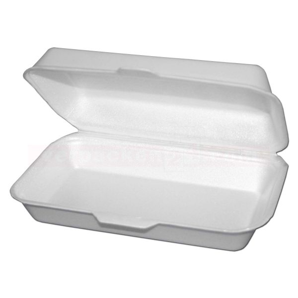 Thermo-Menübox, weiß, HP 3 - ungeteilt - 240x160x75 mm