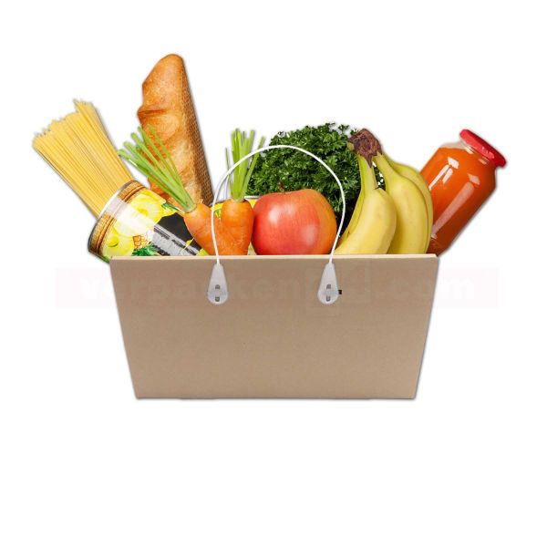 Einkaufskorb Shop & Carry - braun FSC®, Henkelkarton - 360x175x195mm