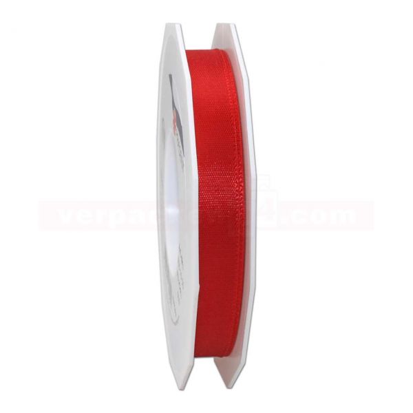Seidenband - Europa - Rolle 50 m, 15 mm - rot (609)