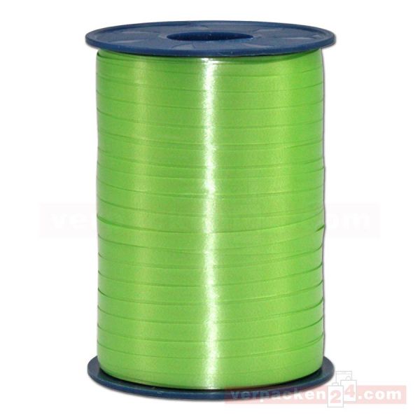 Glanzband auf Rolle 500 mtr., 5 mm - maigrün (630)