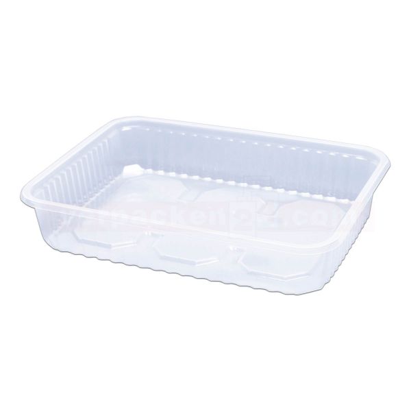 Verpackungsschale KR eckig - Becher - PP glasklar - Salatschale