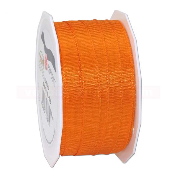 Seidenband - Europa - Rolle 50 m, 10 mm - orange (620)