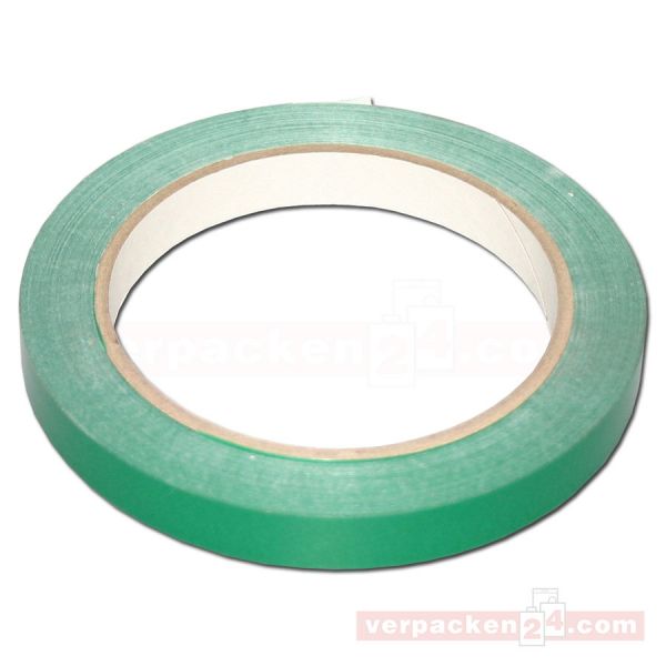 Klebeband (PVC), farbig, grün, Rolle 66 m - 12 mm