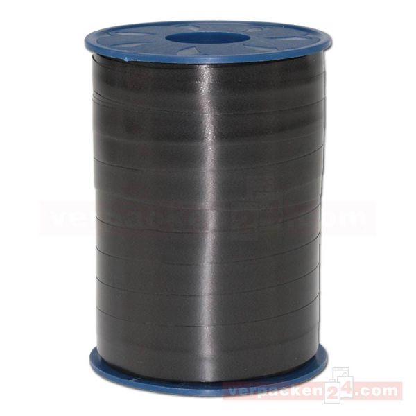 Glanzband auf Rolle 250 mtr., 10 mm - schwarz (613)
