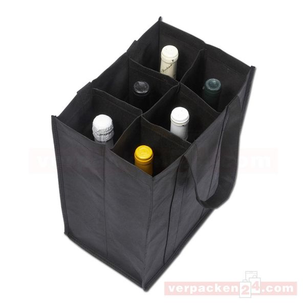 Non-Woven Tragetasche aus Vlies, schwarz