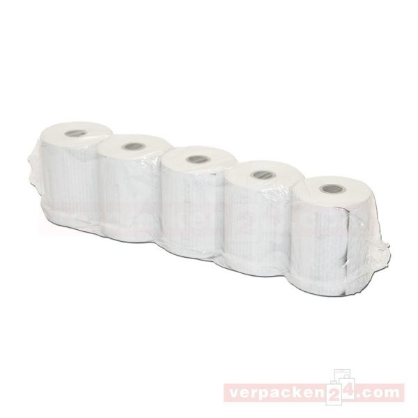 EC-Cash-Thermorollen 57,0mm/25m/12mm - weiß - Lastschrifttext - BPA frei