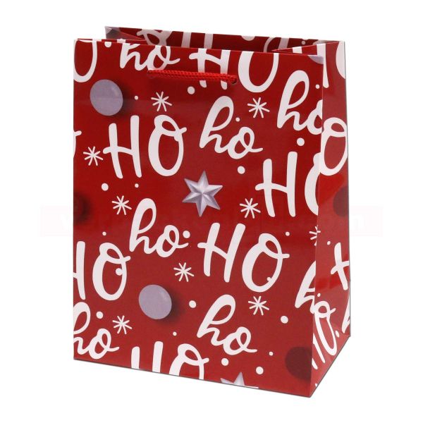 Weihnachts-Papiertragetaschen - HoHoHo - Weihnachten