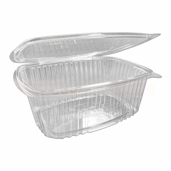 Salatschale BiPack, inkl. Deckel, transparent - rechteckig