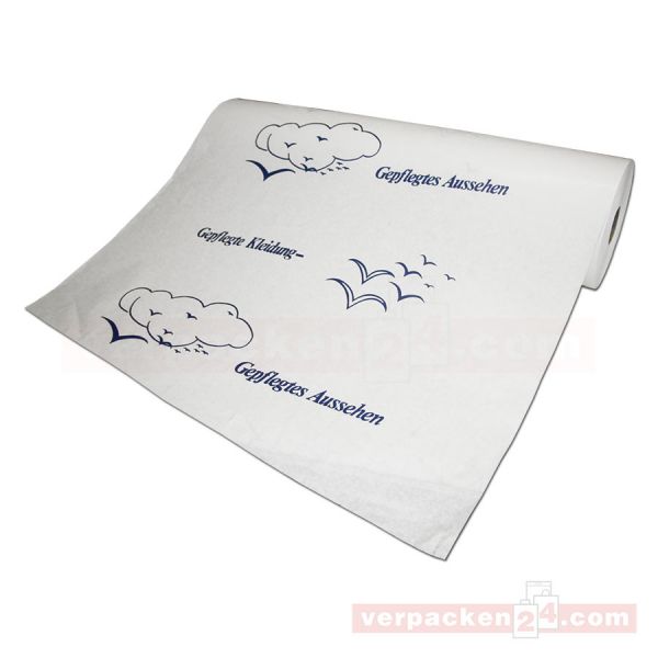Kraftpapier, weiß - Reinigungsmotiv - 40 g, Rolle - 75 cm