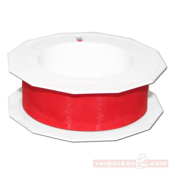 Schleifenband - Sheer - Rolle 25 m, 25 mm - rot