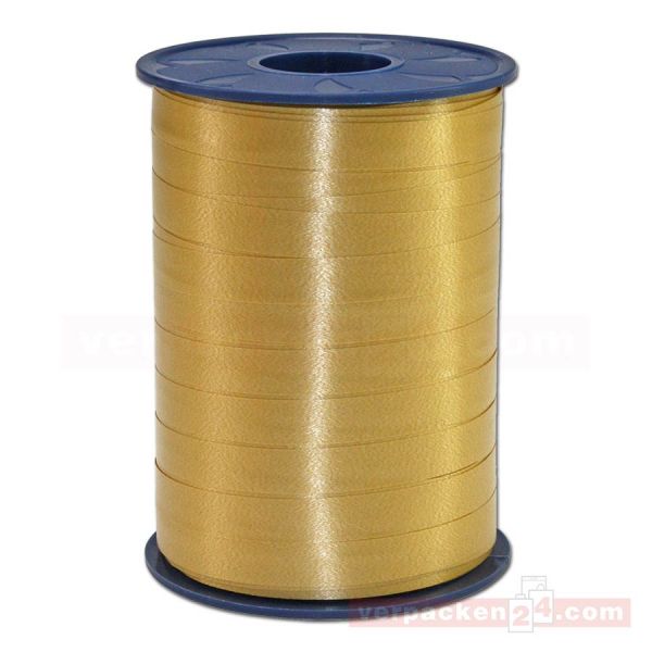 Glanzband auf Rolle 250 mtr., 10 mm - gold (634)