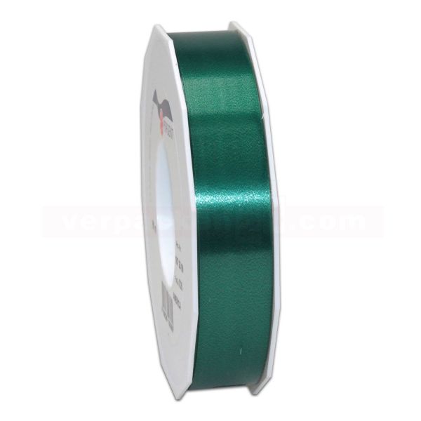 Glanzband auf Rolle 091 mtr., 25 mm - dunkelgrün (035)