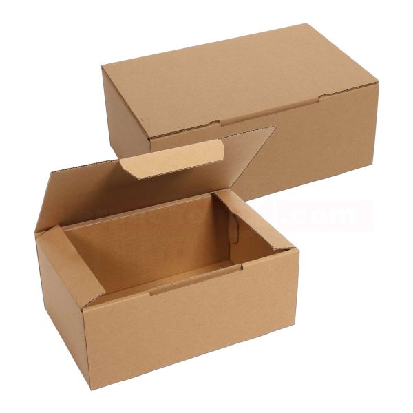 Postversandkarton mit Steckverschluss, braun - Versandbox