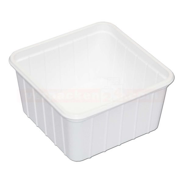 Verpackungsbecher NP eckig - Becher - Polystyrol weiß - 500g