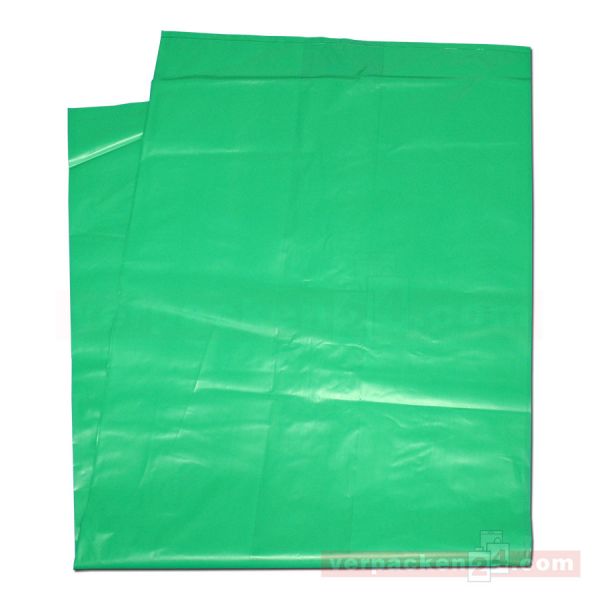 HT-Seitenfaltensäcke, grün - 51+36x128 cm - 50µ - lose