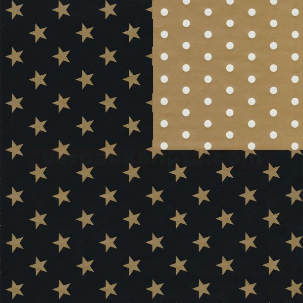 Weihnachts Geschenkpapier Zo 5A5834, Rolle 70cm, Sterne und Punkte