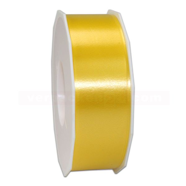 Glanzband auf Rolle 091 mtr., 40 mm - gelb (605)