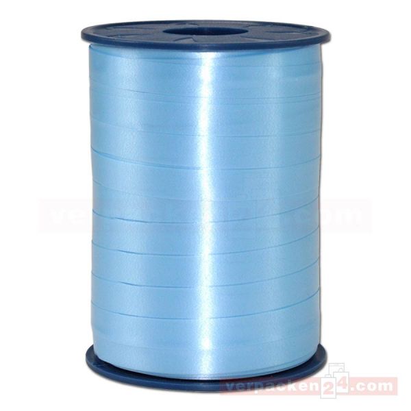Glanzband auf Rolle 250 mtr., 10 mm - zartblau (602)