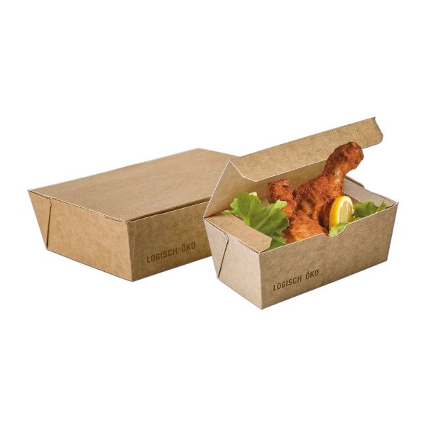Snackboxen, Greet braun - Mitnahmebox mit Deckel