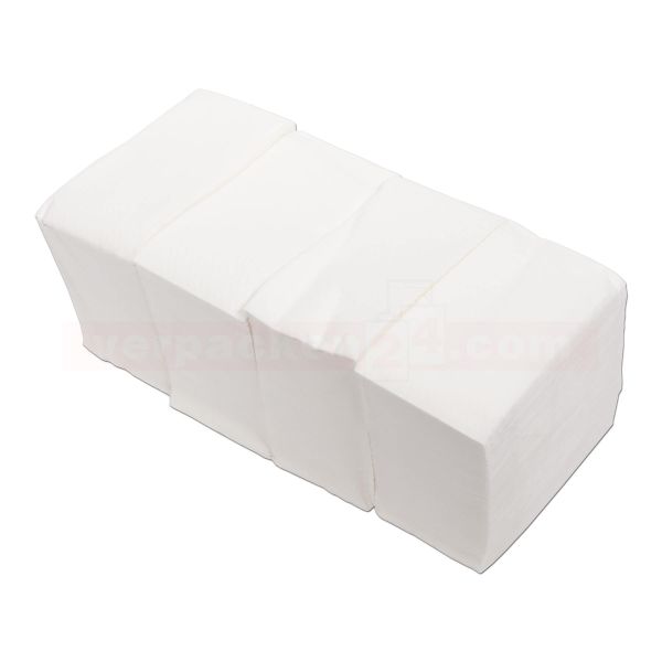 Prägeservietten weiß, 1/8 Falz - 33x33 cm