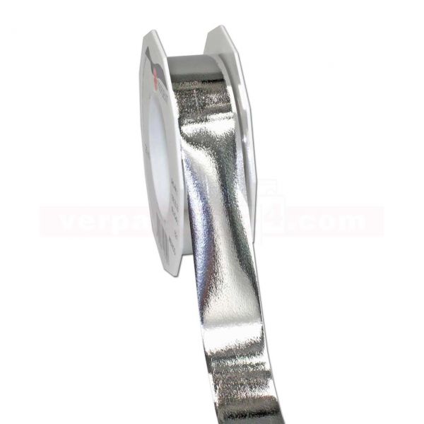 Glanzband metallisiert - 25 mm - Rolle 25 m - silber (631)