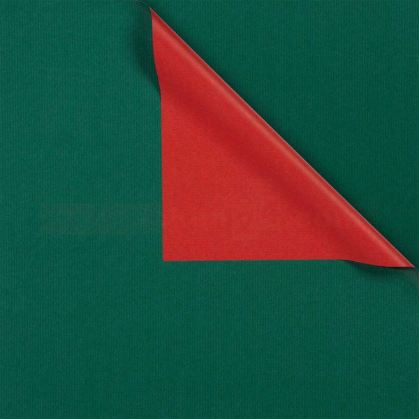 Geschenkpapier, neutral Zo 131681, Rolle 70 cm - grün/rot