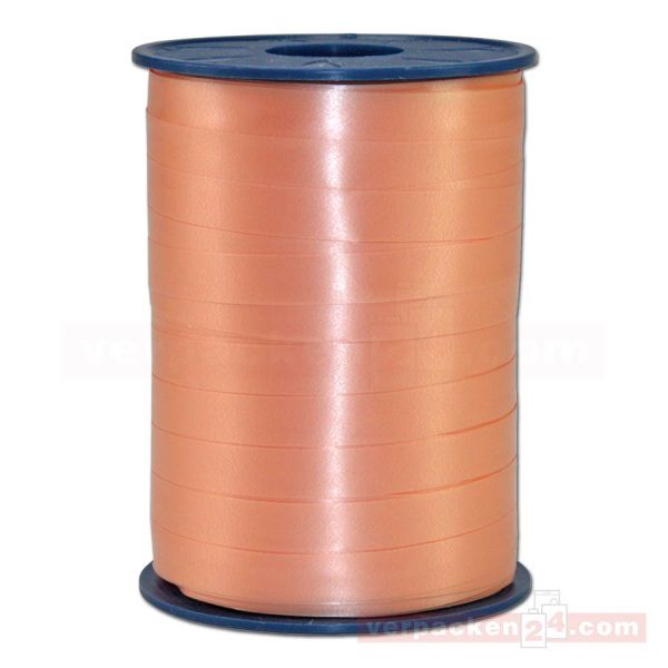 Glanzband auf Rolle 250 mtr., 10 mm - apricot (034)
