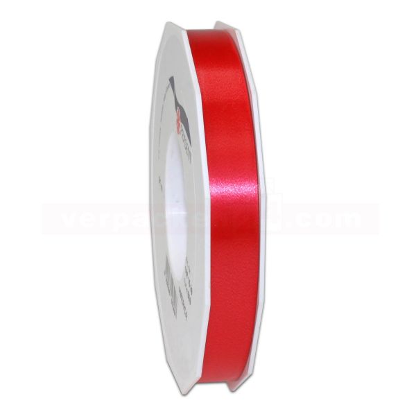 Glanzband auf Rolle 091 mtr., 15 mm - rot (609)