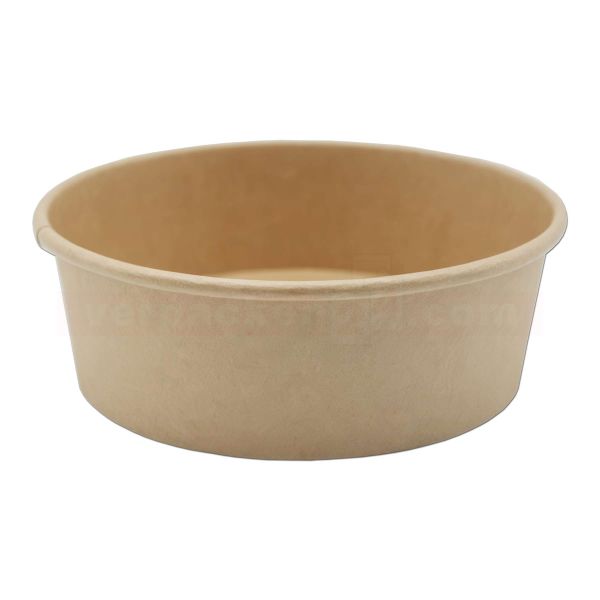Bowls Kraft rund BP - BECHER - braun, PE-Beschichtung