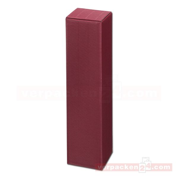 Wein-Flaschenverpackung Modern - uni bordeaux