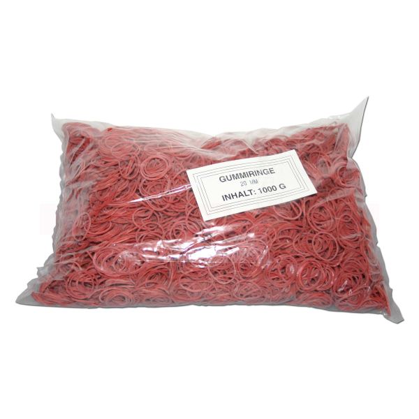 Gummiringe - rot - verschiedene Durchmesser