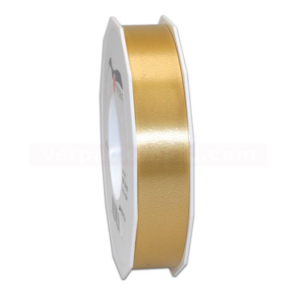 Glanzband auf Rolle 091 mtr., 25 mm - gold (634)