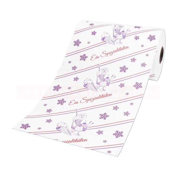 Eispapier - Rolle Einschlagpapier - Eis-Spezialitäten - 30cm
