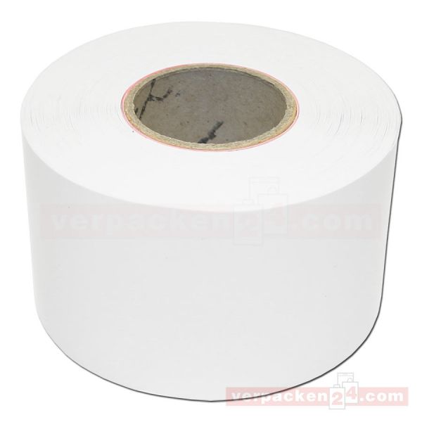 Linerless Thermoetiketten 58,0mm/65m/40mm - weiß - stark klebend