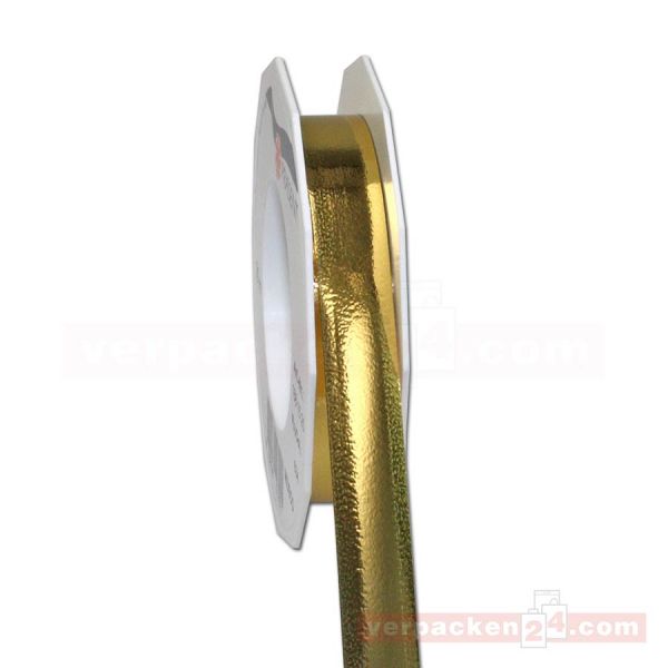 Glanzband metallisiert - 15 mm - Rolle 25 m - gold (634)