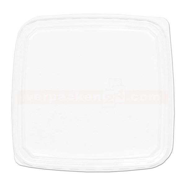 Heimchendose eckig - Deckel - Polyethylen klar - 114x114mm