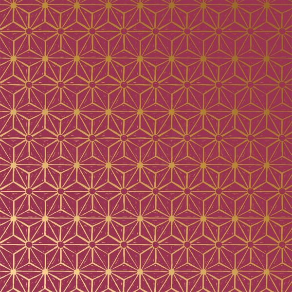 Weihnachts Geschenkpapier St 922250, Rolle 50cm, Sterne gold