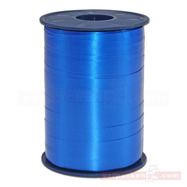 Glanzband auf Rolle 250 mtr., 10 mm - blau (614)