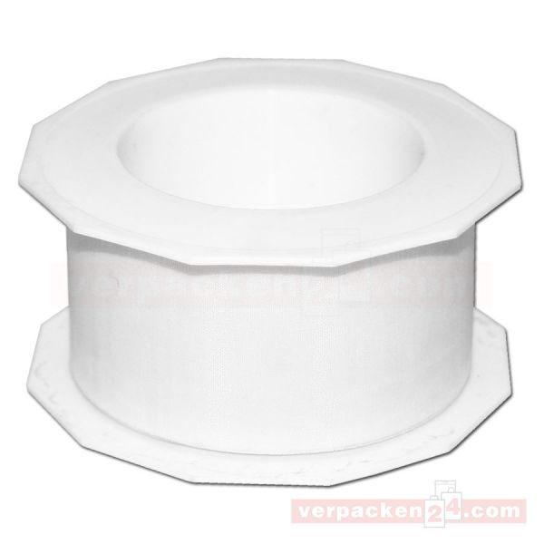 Schleifenband - Sheer - Rolle 25 m, 40 mm - weiß