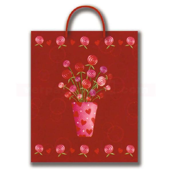 Papiertragetasche Regensburg DESIGN - Blumen - 26+14x33cm