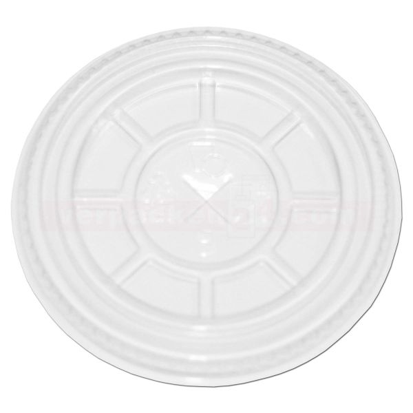 Clear Cup Flachdeckel mit Kreuzschlitz PET, klar - für Ø 78 mm