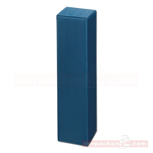 Wein-Flaschenverpackung Modern - uni saphir blau