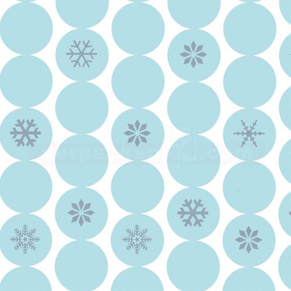 Weihnachts Geschenkpapier W 39966, Rolle 50cm, Kreise türkis