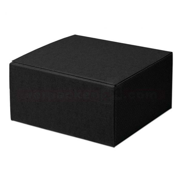 Geschenkkartons - Allround Schwarz - offene Welle