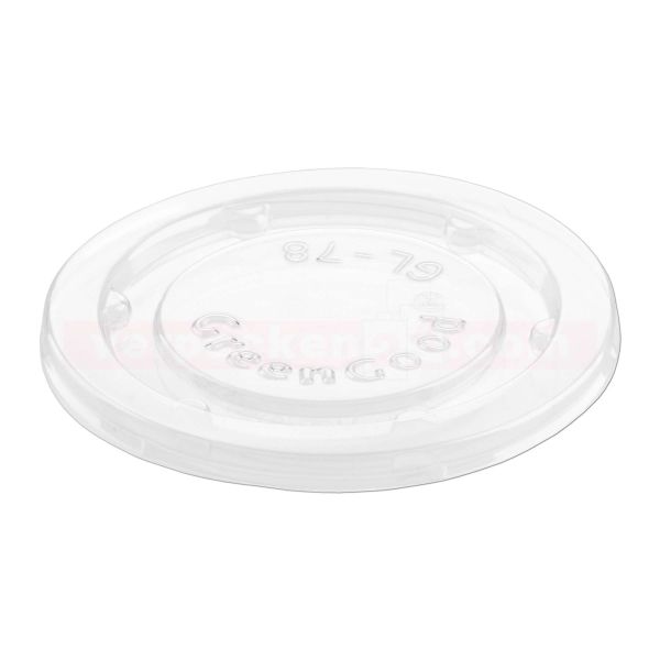 Dressingbecher ECO rund - DECKEL - aus rPET kristallklar