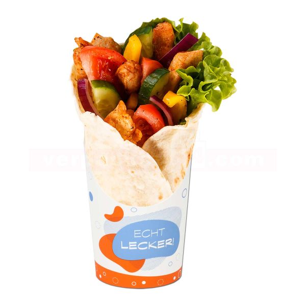 Wrap-Cup Snack - Echt lecker - Hartpapier (6 oz) FSC®