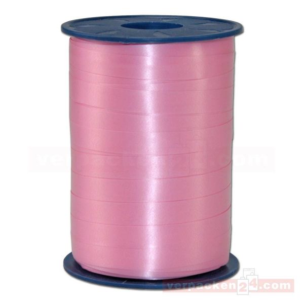 Glanzband auf Rolle 250 mtr., 10 mm - rosa (020)