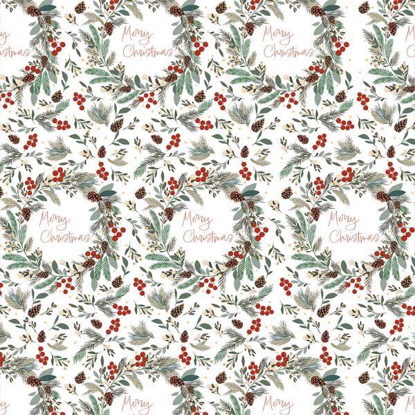 Weihnachts Geschenkpapier Zo 5A14201, Rolle 50cm, Merry Christmas